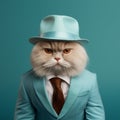 Conceptual Portraiture: A Streetwise Cat In A Stylish Suit