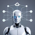 AI Network Concept Robot