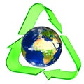 Conceptual Recycling Symbol Royalty Free Stock Photo