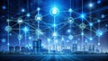 A conceptual rendering of a smart grid system Generative By AI