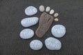 Life, Massage, Relax, Zen, Shiatsu, Health concept with stones composition