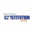 Conceptual Template Design for National Constitution Day. Editable Illustration.