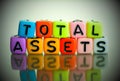 Conceptual of total assets in financial statements