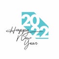 Conceptual Typography of Happy New Year, 2022. Creative Banner Design for New Year 2022.