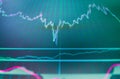 Conceptual view of the foreign exchange market. Tools of technical analysis. Candle stick graph chart of stock market investment t