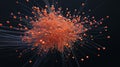 Conceptual Visualization of Big Data Network with Dynamic Orange Nodes