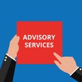 Conceptual writing showing Advisory Services