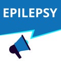 Conceptual writing showing Epilepsy