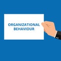 Conceptual writing showing Organizational Behaviour