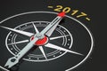 Conceptual 2017 year compass