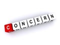 concern word block on white Royalty Free Stock Photo