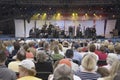Concert audience watching Bruce Hornsby Royalty Free Stock Photo