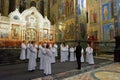 Concert of boys` choir Little Singers Of Paris