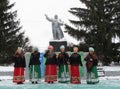 A concert at the celebration of Shrovetide Day Royalty Free Stock Photo