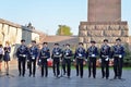 Concert of the children choir at the monument to the 900 days of