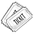 Concert or event ticket drawing