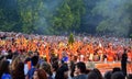 Concert exalted crowd Royalty Free Stock Photo