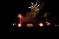 Concert and Fireworks Royalty Free Stock Photo