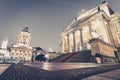 Concert hall berlin at Gendarmenmarkt at night Royalty Free Stock Photo