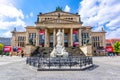 Concert Hall Konzerthaus and Schiller monument on Gendarmenmarkt square, Berlin, Germany Royalty Free Stock Photo