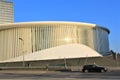 A modern building of Philharmonie in Luxembourg City