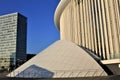 A modern building of Philharmonie in Luxembourg City