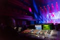 mixing console at a rock concert Royalty Free Stock Photo