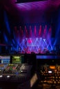 Mixing console at rock concert Royalty Free Stock Photo