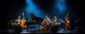 Concert jazz band playing on a stage