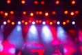 Concert light. Empty music scene. Theater lighting. Light music. Light fixtures. Abstract background Royalty Free Stock Photo