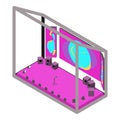 Concert scene icon, isometric style Royalty Free Stock Photo