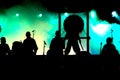 Concert silhouettes Royalty Free Stock Photo