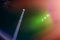 Concert stage. Stage Lights. Colorful background of stage lights. Royalty Free Stock Photo