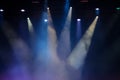 Concert stage. Stage Lights. Colorful background of stage lights. Royalty Free Stock Photo