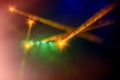 Concert stage lighting and lighting effects Royalty Free Stock Photo