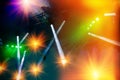 Concert stage lighting and lighting effects Royalty Free Stock Photo