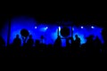 Concert stage silhouettes Royalty Free Stock Photo