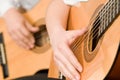 Concert of young guitarists. Royalty Free Stock Photo