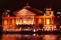 Concertgebouw by night in Amsterdam Netherlands