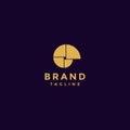 Gold Conch Minimalist Logo Design