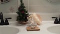 Christmas Display-Conch Shell-Angel Chiseling An Ice Tree