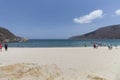 Concha bay emntrance landscape located into Tayrona national natural park in sunny