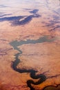 Conchas lake, new mexico, aerial shot