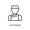 Concierge icon. Trendy modern flat linear vector Concierge icon