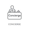 Concierge linear icon. Modern outline Concierge logo concept on