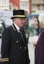 Concierge outside an hotel in London