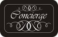 Concierge Sign Royalty Free Stock Photo