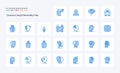 25 Concious Living And Personality Traits Blue icon pack