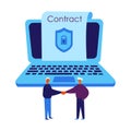 Conclude a blockchain contract in the laptop