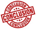 Conclusion stamp Royalty Free Stock Photo